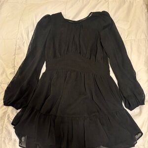 Black long sleeve dress